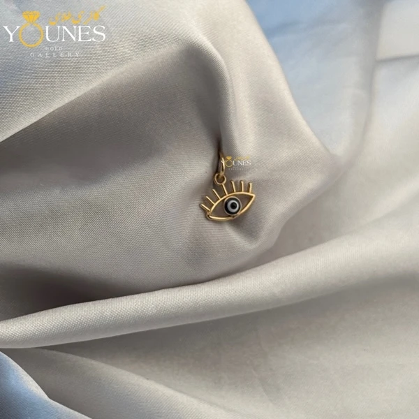 تصویر دوم آویز چشم نظر طلا